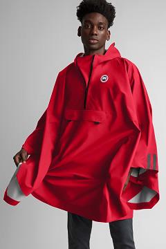 Chamarras Canada Goose Hombre Mexico - Field Poncho Chubasquero Rojos GR4135027